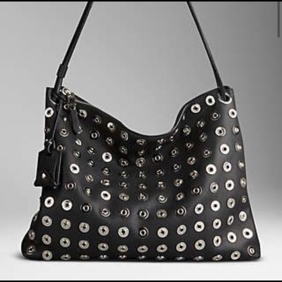 Burberry Handbags - NWOT. Burberry Eyelet Medium Aberford Bag